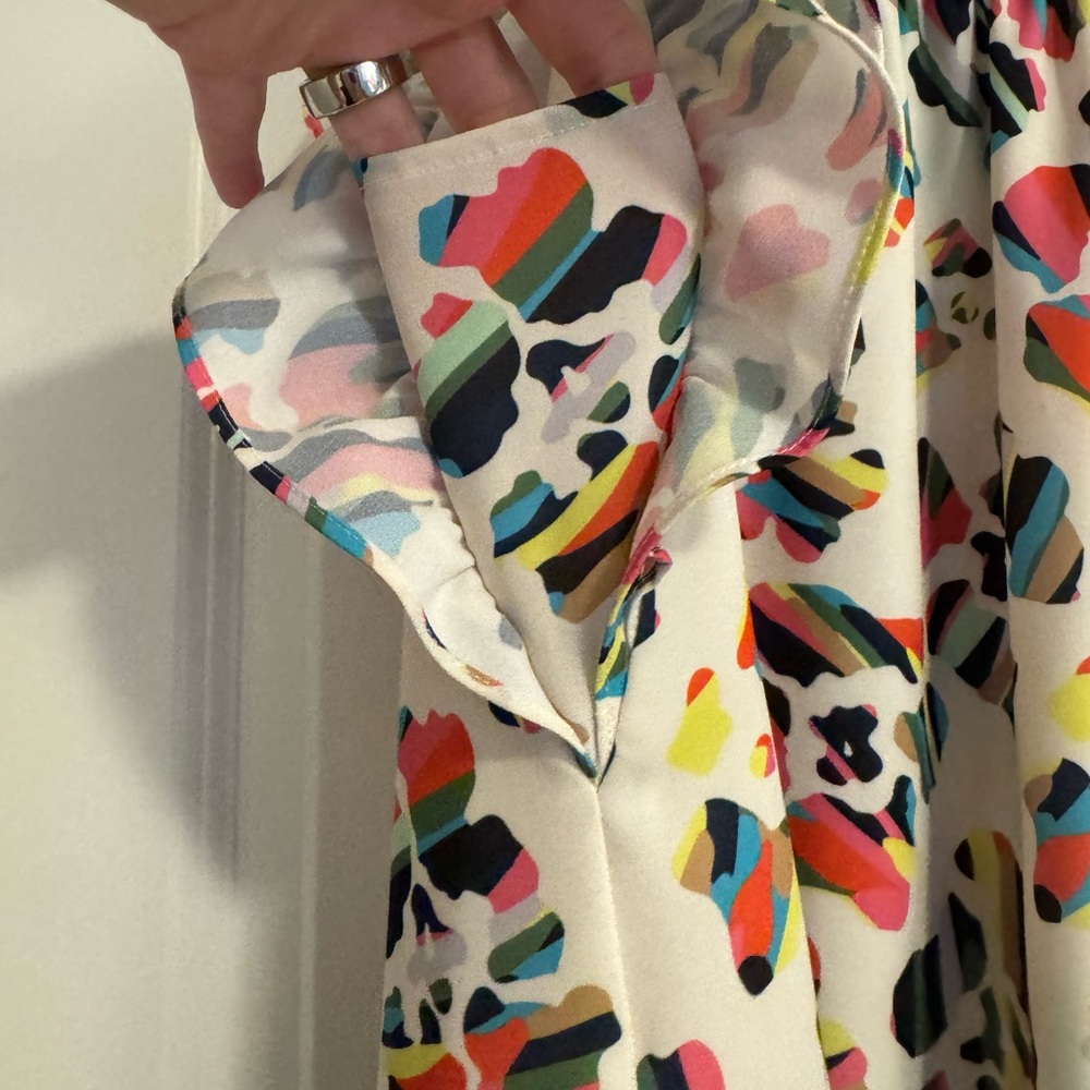 CROSBY by Mollie Burch Multicolor Ruffle Sleeve Dress - Picture 3 of 7